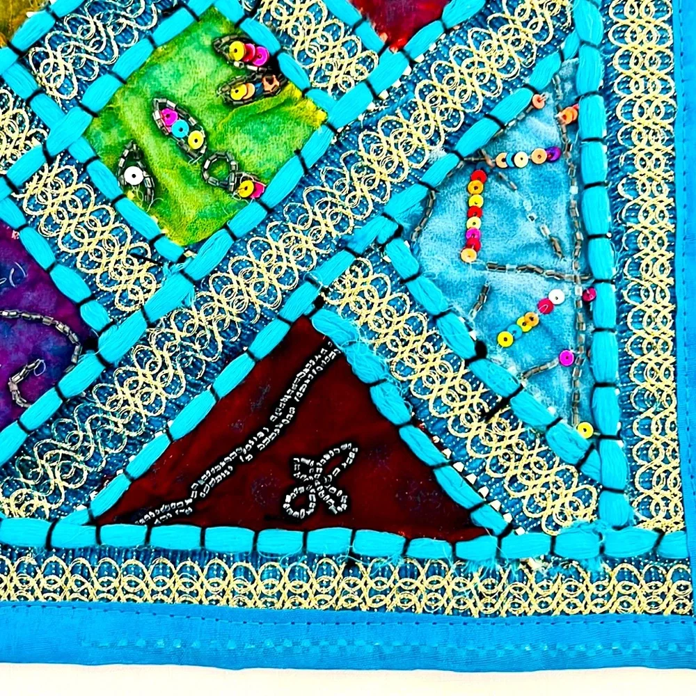 Pillow Cover~Sequins & Beads / New / Square Shape - Picture 5 of 10